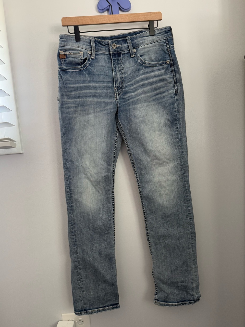BKE‎ Men’s 31X32 Jake Straight Jeans Stone Wash Biker Grunge